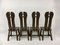 Belgian Brutalist Dining Chairs from De Puydt, 1970s, Set of 4 4