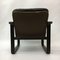 Dark Brown Leather Safari Lounge Chair, 1960s 12