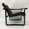 Dark Brown Leather Safari Lounge Chair, 1960s 4