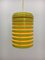 Lámpara colgante amarilla, años 70, Imagen 9