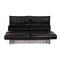 Black Leather Sofa by Matteo Strässle 3