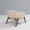 Okumi Cream Leather Armchairs by Studio Catoir for Ligne Roset, Set of 2 5