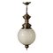Brass and Glass Lamp in the Style of Luigi Caccia Dominioni, Italy, 1960s 1