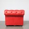 Red Leather Lounge Chair 3