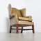 Green Leather Wingback Armchair, Image 16