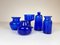 Collection de Cinq Vases Bleus par Erik Hoglund, Suède, 1960s, Set de 5 2