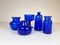 Collection of Five Blue Vases by Erik Hoglund, Sweden, 1960s, Set of 5 2