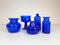 Collection de Cinq Vases Bleus par Erik Hoglund, Suède, 1960s, Set de 5 6