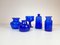 Collection de Cinq Vases Bleus par Erik Hoglund, Suède, 1960s, Set de 5 4