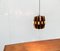 Mid-Century Danish Copper & Black Metal and Prism Pendant Lamp by Werner Schou for Coronell Elektro 5