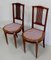 Art Deco Chairs in Solid Mahogany, Early 20th Century, Set of 2 3