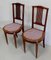 Art Deco Chairs in Solid Mahogany, Early 20th Century, Set of 2, Image 3