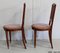 Art Deco Chairs in Solid Mahogany, Early 20th Century, Set of 2 20