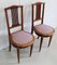 Art Deco Chairs in Solid Mahogany, Early 20th Century, Set of 2 2