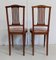 Art Deco Chairs in Solid Mahogany, Early 20th Century, Set of 2, Image 24