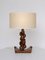 Vintage Sculptural Wooden Table Lamp, 1970s 10