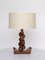 Vintage Sculptural Wooden Table Lamp, 1970s 3