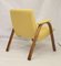 Vintage Bow Wood Armchair in Kenzo Fabric from Steiner, 1950s 14