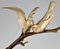Escultura de dos pájaros sobre una rama Art Déco de bronce de Andre Vincent Becquerel, Imagen 9