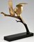 Escultura de dos pájaros sobre una rama Art Déco de bronce de Andre Vincent Becquerel, Imagen 6