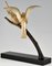 Sculpture Art Déco en Bronze de Deux Oiseaux sur une Branche par Andre Vincent Becquerel 5