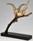 Art Deco Bronze Skulptur von Two Birds on a Branch von Andre Vincent Becquerel 4