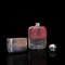 Antique English Leather, Glass and Silver Plated Hip Flask Celebration Gift, 1920 2
