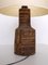 Brutalistische Vintage Tischlampe aus Holz, 1970er 4