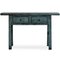 Blue Lacquer 2-Drawer Console 2