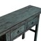 Blue Lacquer 2-Drawer Console 3