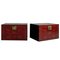 Antique Red Painted Chests, Set of 2 1