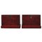 Red Lacquer Opera Chests, Set of 2 2