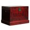 Red Lacquer Opera Chests, Set of 2, Image 3