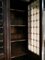 Walnut and Lead Glass Bookcase, Italy, 1950s 23