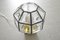Ceiling Lamp in Iron & Clear Glass from Limburg, 1960s 3
