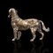 Antique English Victorian Decorative Brass Retriever Statue Dog Ornament 5