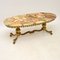 Antique French Style Brass & Onyx Coffee Table, Image 2