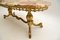 Tavolino da caffè antico in ottone e onice, Francia, Immagine 7