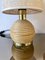 Italian Rattan & Brass Table Lamps, 1970s, Set of 2 8