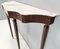 Mid-Century Ebonized Beech Console Table with Portuguese Pink Marble Top, Italy 10