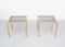 Brass Side Tables with Smoked Glass Tops, France, 1970s, Set of 2, Image 6