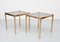 Brass Side Tables with Smoked Glass Tops, France, 1970s, Set of 2, Image 1