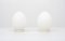 Lampes Egg en Verre de Vianne, France, 1970s, Set de 2 3