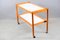 Large Mid-Century German Teak Trolley with White Trays, Image 6