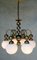 Vintage Bronze Chandelier, 1970s 2