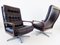 Black Leather Chair by Eugen Schmidt for Solo Form, Set of 2 10