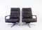 Black Leather Chair by Eugen Schmidt for Solo Form, Set of 2 1