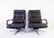 Black Leather Chair by Eugen Schmidt for Solo Form, Set of 2, Image 1