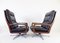 Black Leather Chair by Eugen Schmidt for Solo Form, Set of 2 9