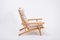 Fauteuil GE 375 Mid-Century Moderne par Hans J. Wegner pour Getama, Danemark 8